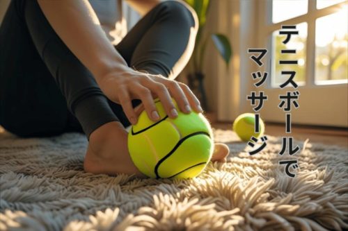 テニスボールで マッサージ
