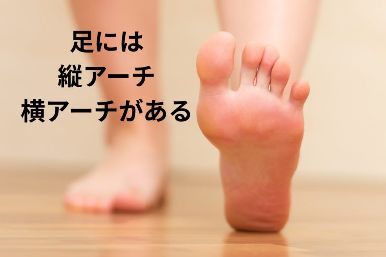 足には縦と横のアーチがある